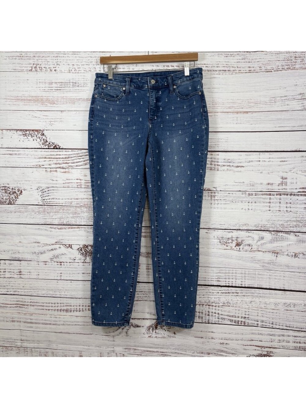 Talbots Flawless Slim Ankle Blue Anchor Denim Jeans